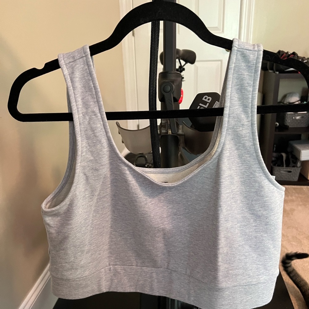 Loft Gray Cropped Top